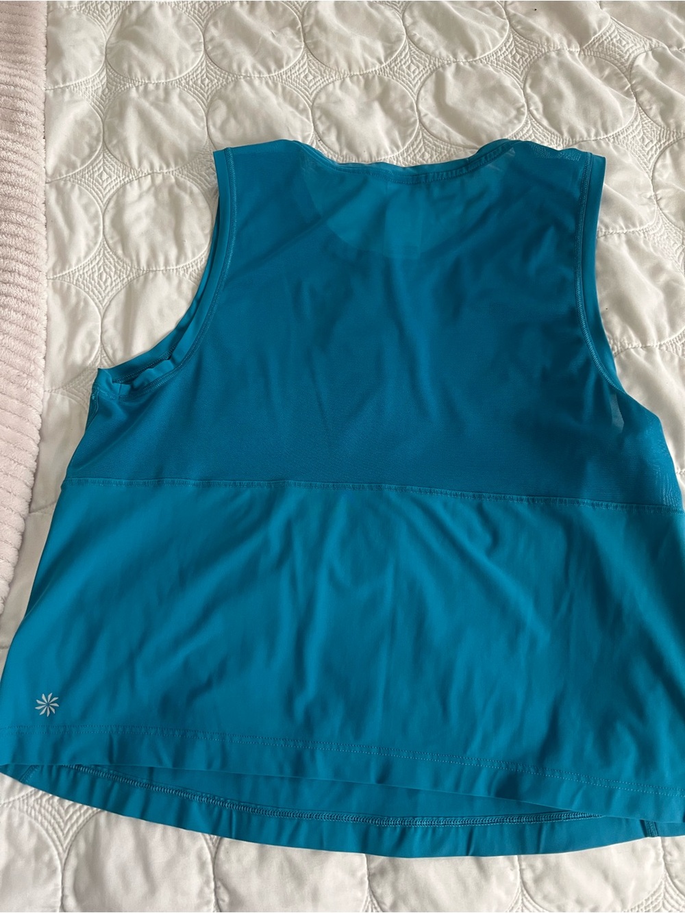 Athleta Teal Muscle Tee Tank Top - Picture 5 of 9